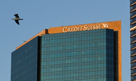 A view of the Credit Suisse building at Circular Quay in Sydney, Australia.