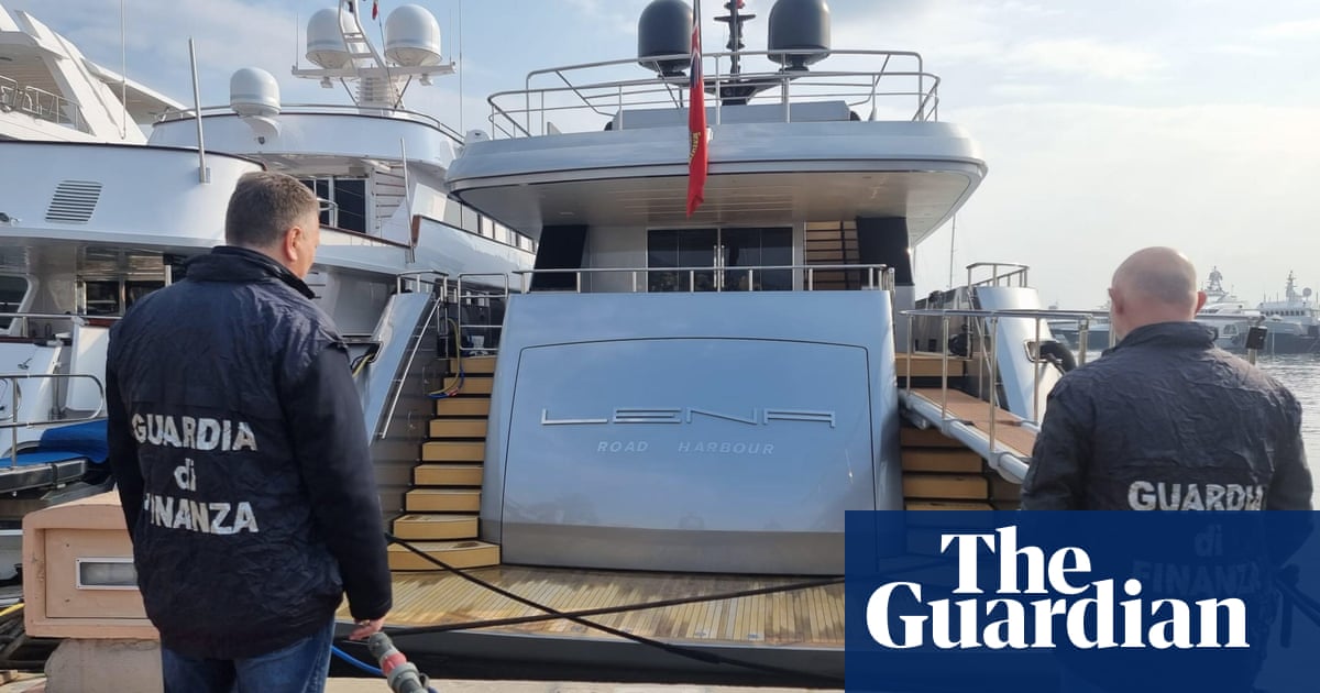 Seized Russian oligarch’s yacht sails out of port in Italy’s first violation of sanctions