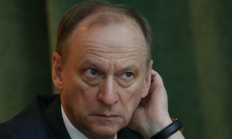 The Russian security council secretary, Nikolai Patrushev, at a meeting with prosecutors in Russia in March 2015.
