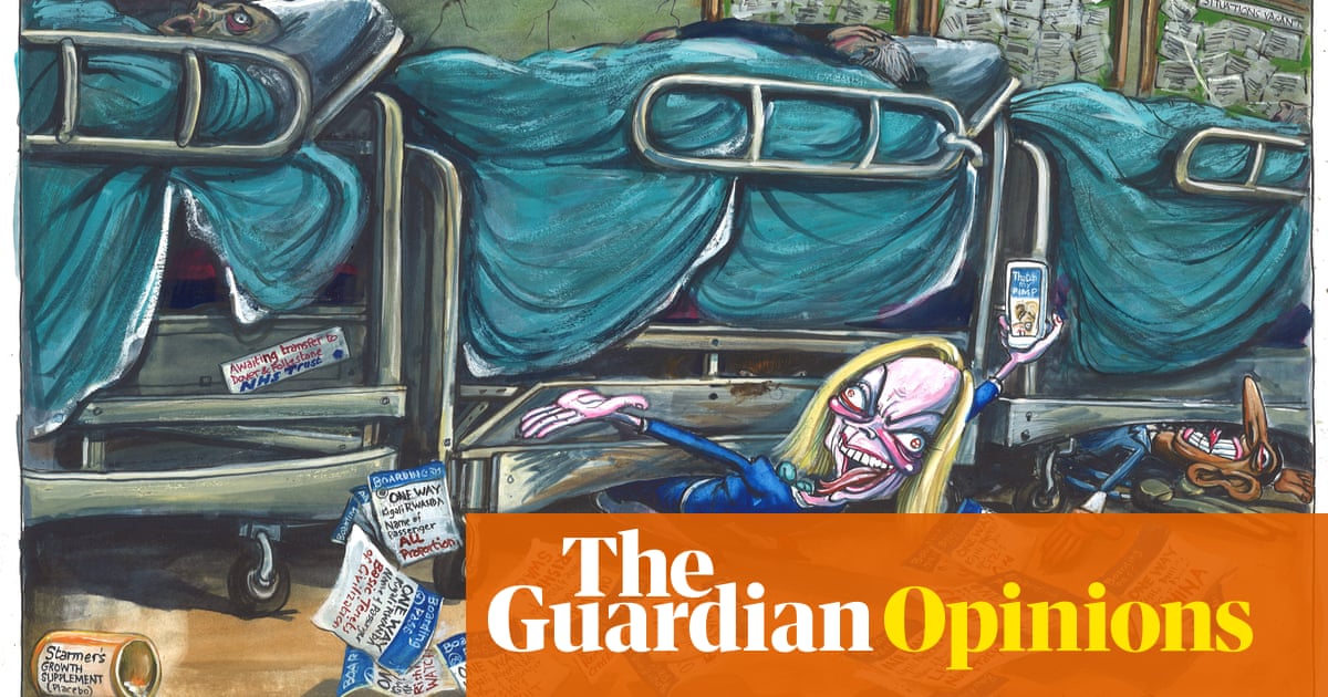 Martin Rowson on Liz Truss’s ‘red meat’ policy offerings – cartoon