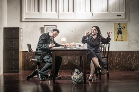 Daniel Mays and Hayley Squires in Golden Boy.