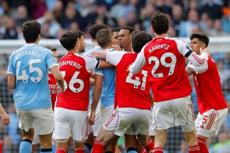 The players all clash.