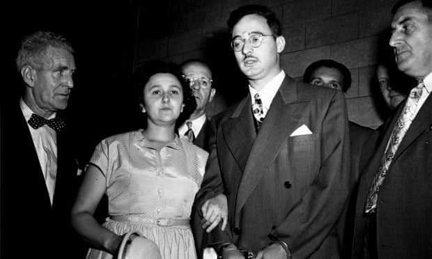 Ethel and Julius Rosenberg during their trial for espionage in New York, 1951.