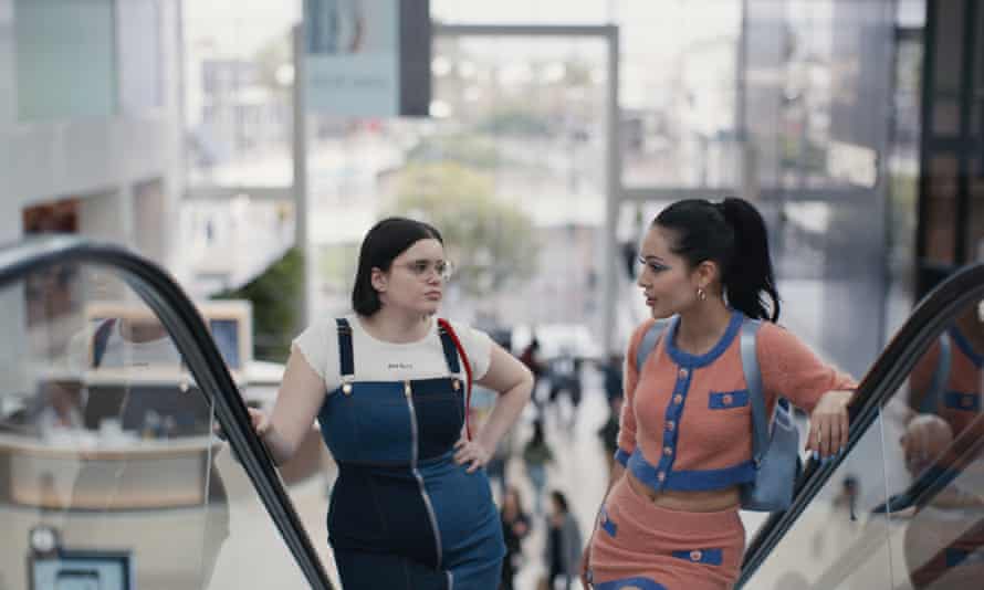 Dark storylines, with a glossy veneer … Kat (Barbie Ferreira) and Maddy (Alexa Demie) in Euphoria.