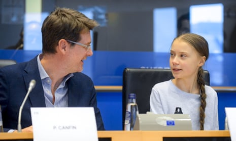 Pascal Canfin and the youth activist Greta Thunberg