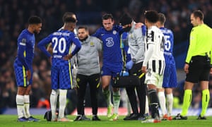 Chilwell limps off against Juventus. Chelsea hope he will return sooner than expected.