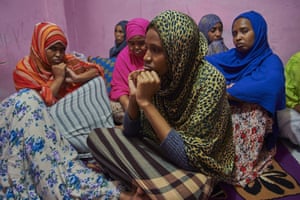 Somali refugees in an Indonesian boarding house