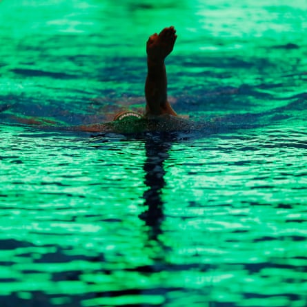 A London Roar swimmer training before the International Swimming League meeting.