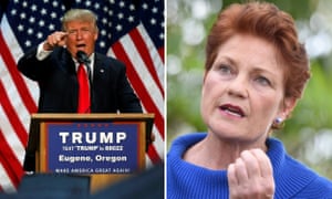 Donald Trump and Australia’s Pauline Hanson