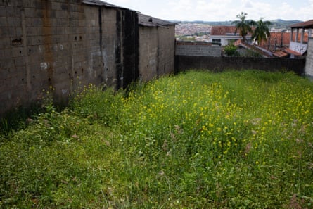 A wasteland of tall grass and a disused building where three women claim to have seen an alien in Varginha in January 1996