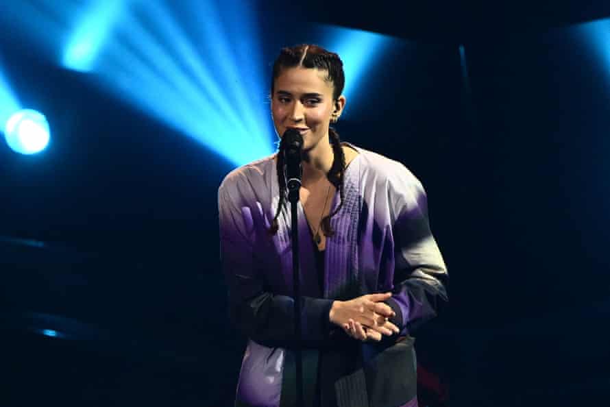 Singer Maro performs on behalf of Portugal.