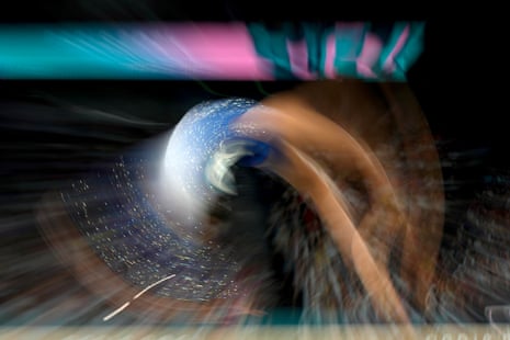 Simone Biles of the United States competes during the women’s individual balance beam finals during the gymnastics at Bercy Arena.
