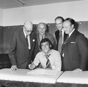 Ray Kennedy becomes Liverpool’s then record signing in July 1974, on the same day that manager Bill Shankly resigned
