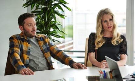 ‘Jon and Lucy’ have a meeting at UKTV about the new series in Meet the Richardsons.