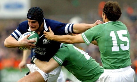 Tom Philip in action for Scotland against Ireland in Dublin during the Six Nations in 2004. 