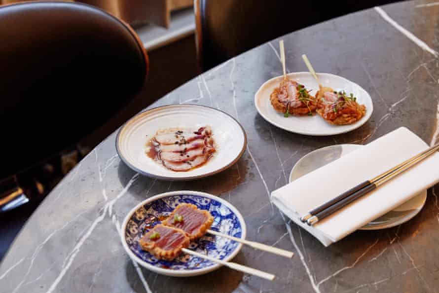 A selection of food at Dai Chi, London.