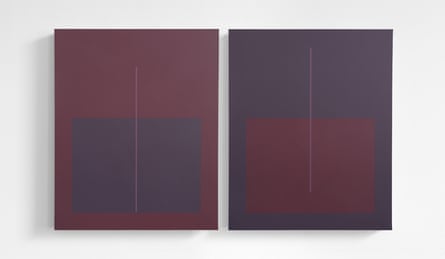 two paintinngs by Tess Jaray