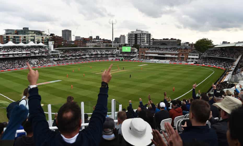 Fans watching the men's Hundred final at Lord's, the home of the ECB
