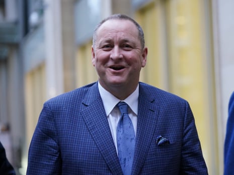 A photo of retail tycoon Mike Ashley, from 2024.