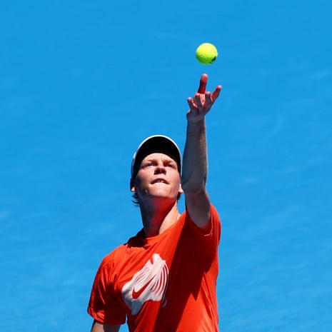 Jannik Sinner’s Australian Open takes place almost entirely after dark, but today he faces the fierce midday heat.