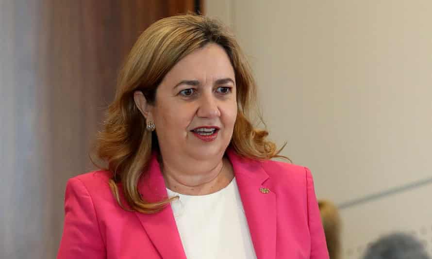 Queensland premier Annastacia Palaszczuk in Brisbane on Monday