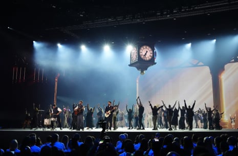 Nathan Evans performing with The Saint PHNX Band during the opening ceremony for the 2026 Commonwealth Games.