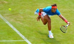 Aegon Championships - Day Two<br>LONDON, ENGLAND - JUNE 16:  Rafael Nadal of Spain during his men's singles first round match against Alexandr Dolgopolov of Ukraine during day two of the Aegon Championships at Queen's Club on June 16, 2015 in London, England.  (Photo by Justin Setterfield/Getty Images)