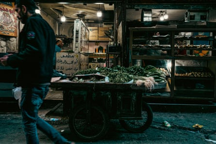 The main market street in Shatila
