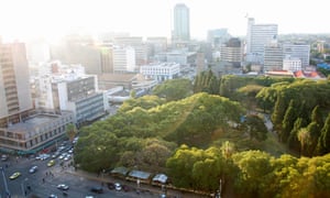 Harare has a lot of green.