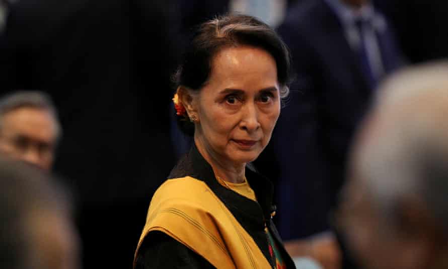 De facto Myanmar leader Aung San Suu Kyi, who has not condemned the sentencing.