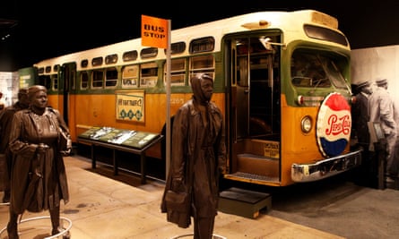 The Montgomery Bus Boycott exhibit at the National Civil Rights Museum in Memphis, Tennessee