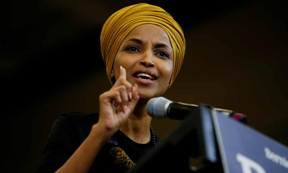 Ilhan Omar in Nashua, New Hampshire, on 13 December 2019. 