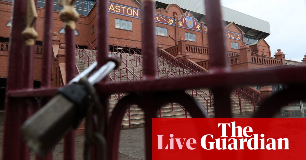 La Premier League y el fútbol británico se cierran hasta abril debido al coronavirus - en vivo | Fútbol americano 1 La Premier League y el fútbol británico se cierran hasta abril debido al coronavirus - en vivo | Fútbol americano 1