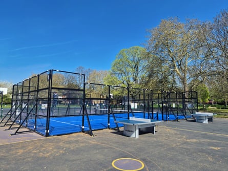 Playtime Padel in Bethnal Green Gardens in east London