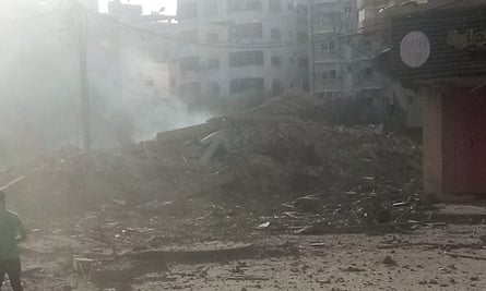 Gaza international eye hospital reduced to rubble