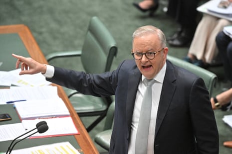 Anthony Albanese during question time