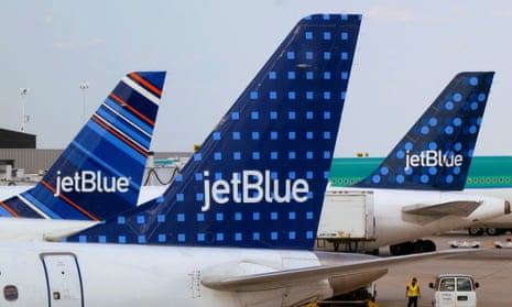 JetBlue aircraft at John F Kennedy International Airport