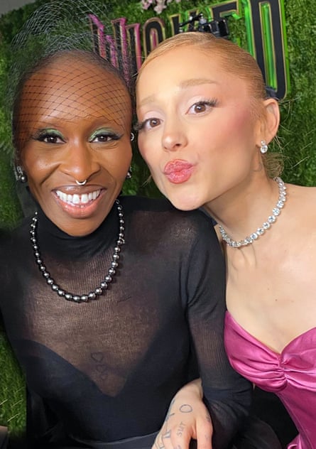 Cynthia Erivo and Ariana Grande at the Wicked New York premiere.