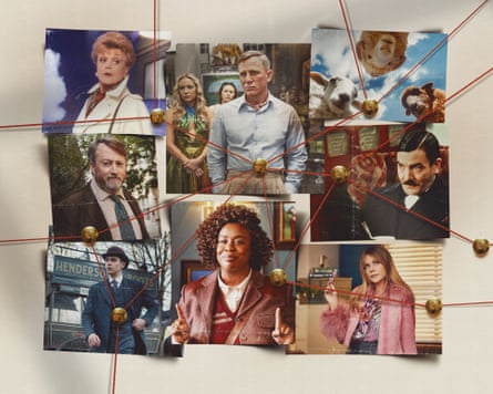 Montage of on-screen detectives