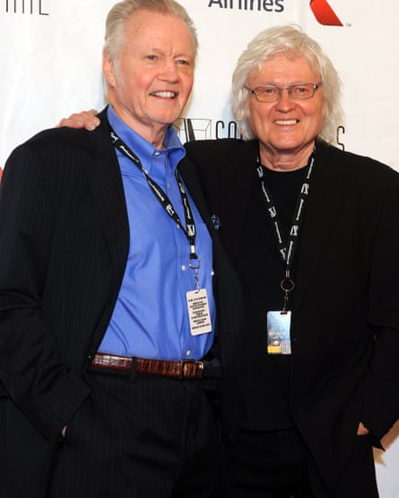 Chip Taylor with his brother Jon Voight when the musician was inducted into the Songwriters Hall of Fame in New York in 2016.