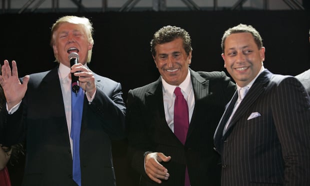 Donald Trump, Tevfik Arif and Felix Sater attend the Trump SoHo launch party in 2007. Sater has quickly emerged as a key figure in the Trump-Russia investigation.