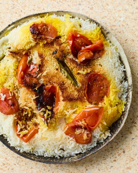 Noor Murad’s tomato, potato and saffron rice.