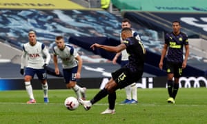 Newcastle United’s Callum Wilson scores.