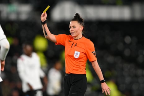 Referee Rebecca Welch.