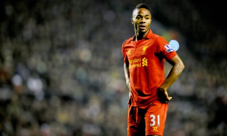 Raheem Sterling in action for Liverpool in 2012
