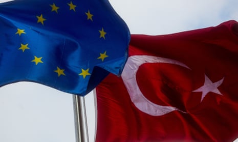Turkey and the European Union  flags