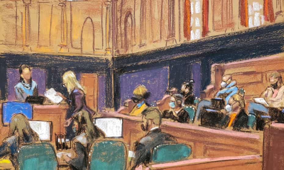 The witness identified as ‘Jane’ underwent cross-examination in court in Manhattan on Wednesday.