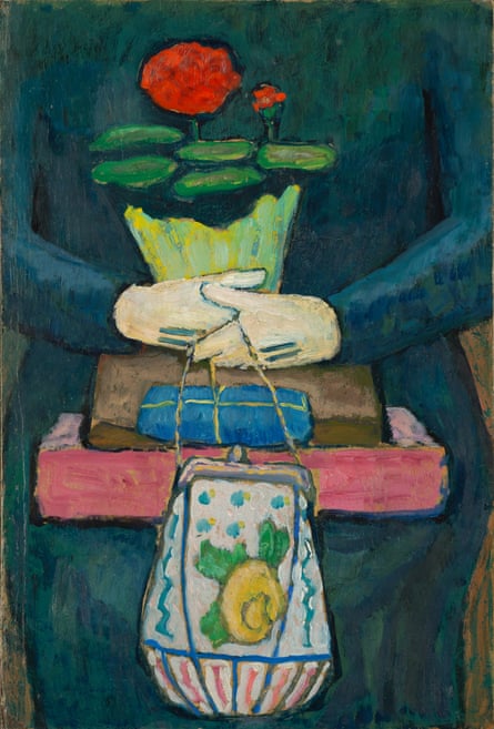 Gabriele Münter, Still-life on the Tram (After Shopping), c. 1912.