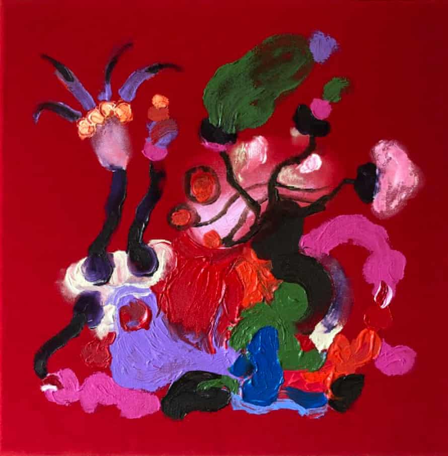 Those who live without torment (4 red), 2020.