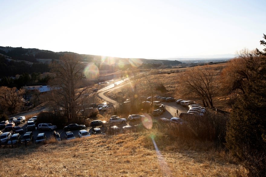 In Bozeman, parking can be hard to come by at trail heads even during the “shoulder” seasons. An influx of newcomers has created more traffic than usual.